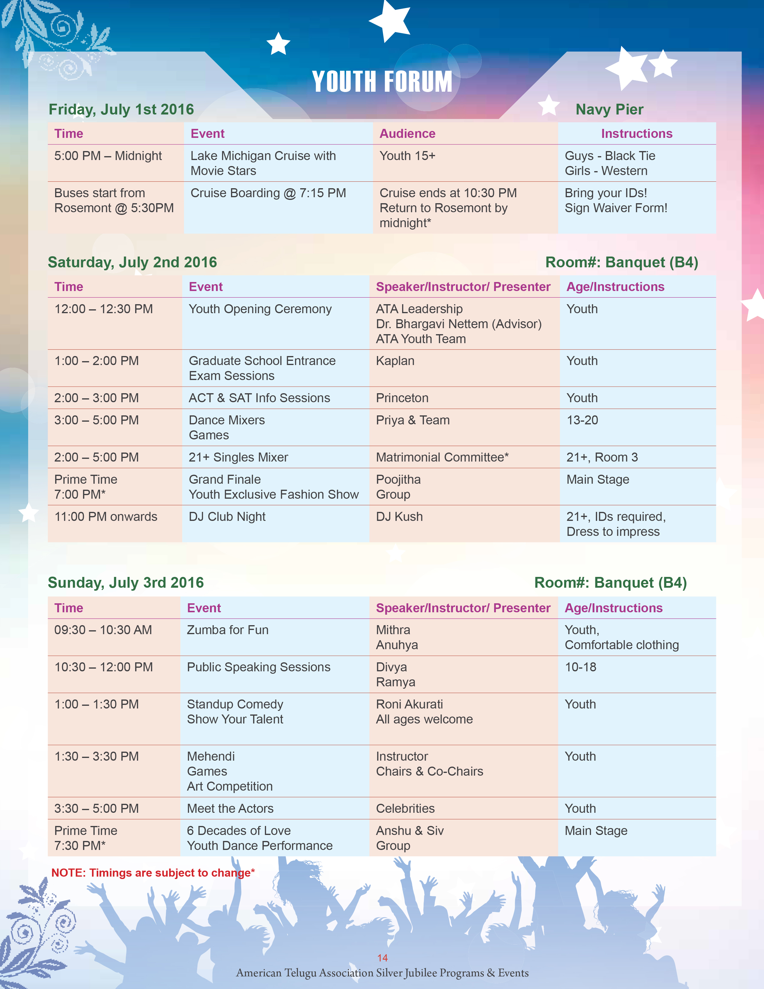 Youth programe guide